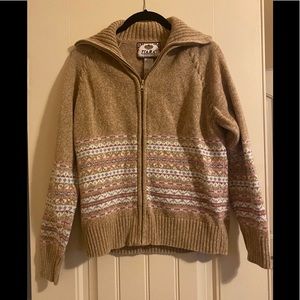 Vintage zip up cardigan - retro